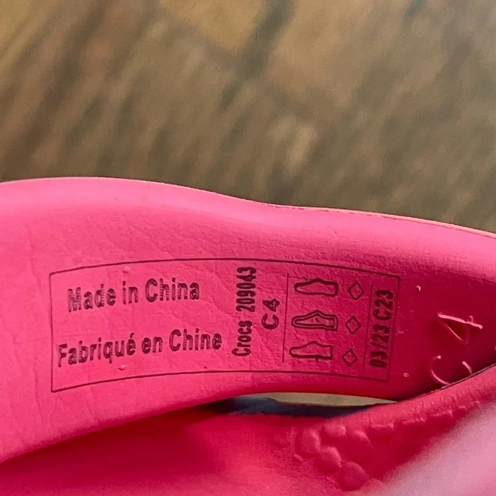 Classic Color Dip Clog Toddlers in Hyper Pink/Multi size 4